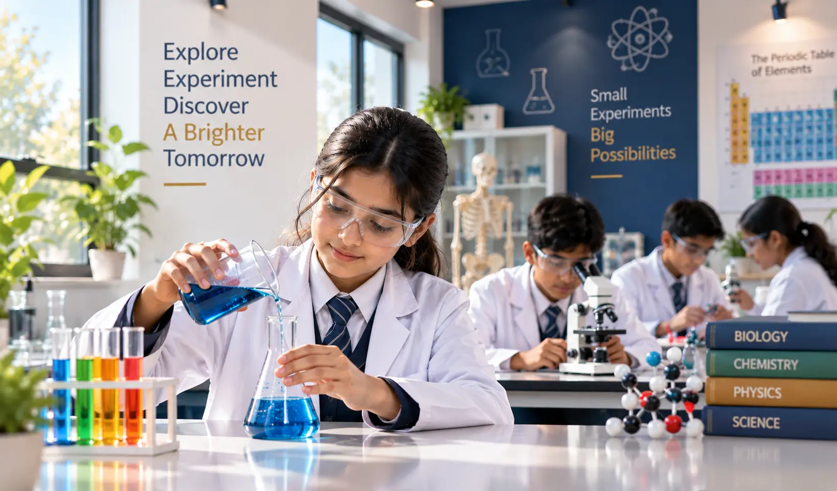 Science laboratory at Unity Safa Academy