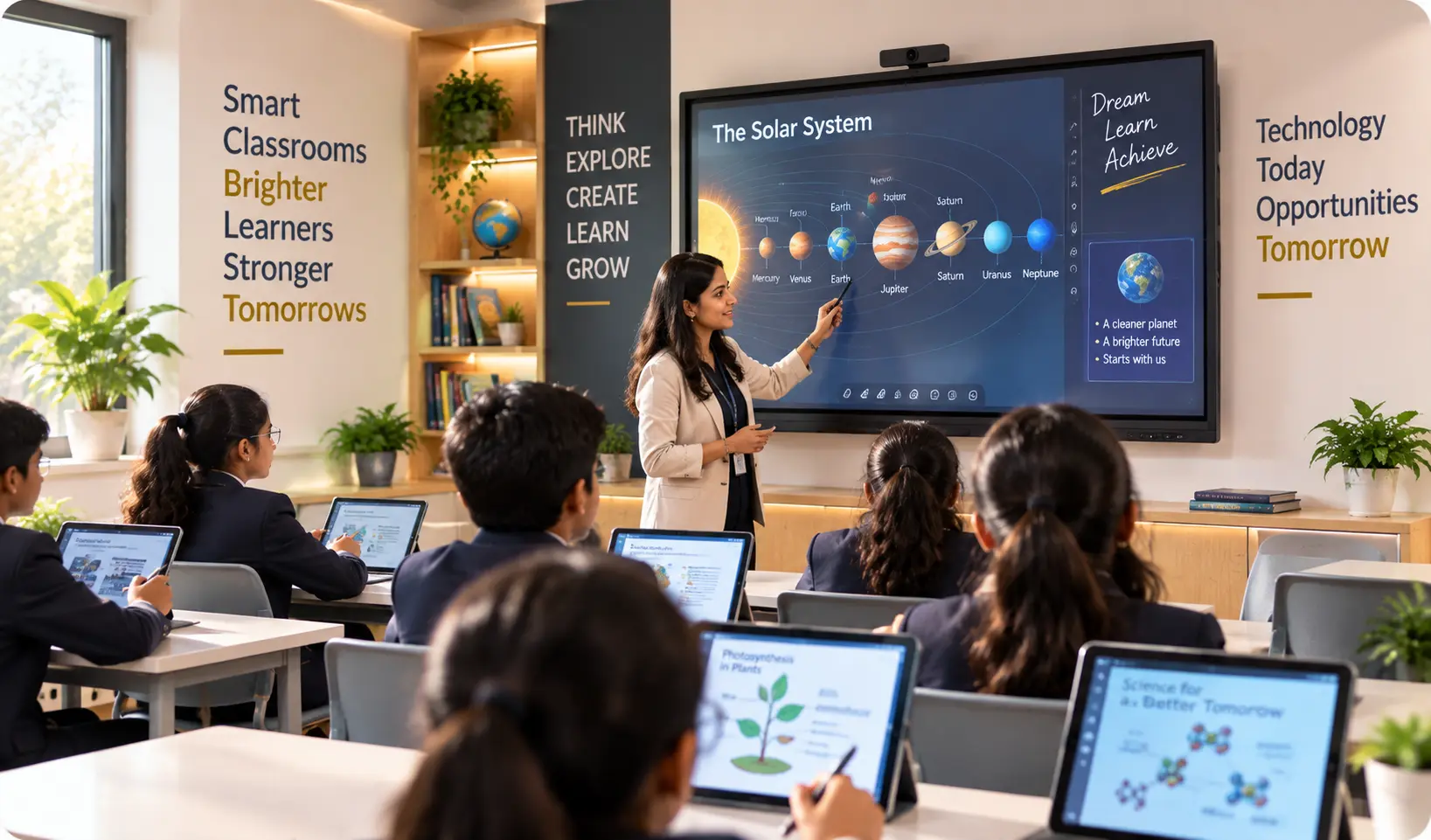 Smart classroom at Unity Safa Academy